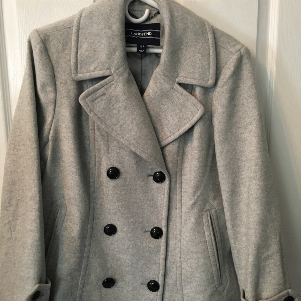 Women’s Lands End peacoat